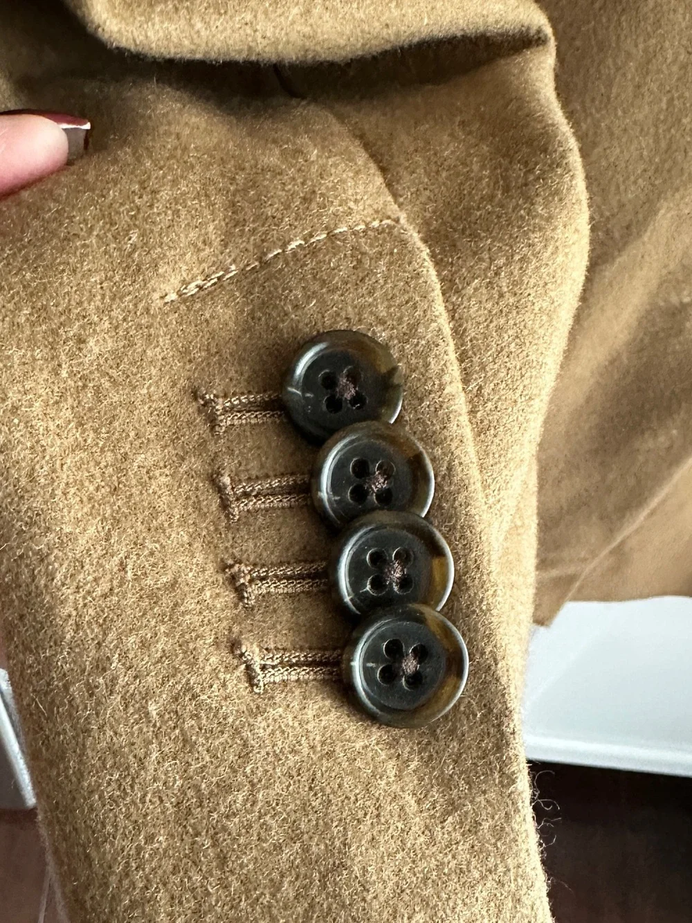 Banana Republic Men's Camel Wool Mix Coat Size M